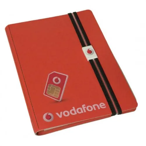 Custom Leather Covered Notepad with Elastic Strap