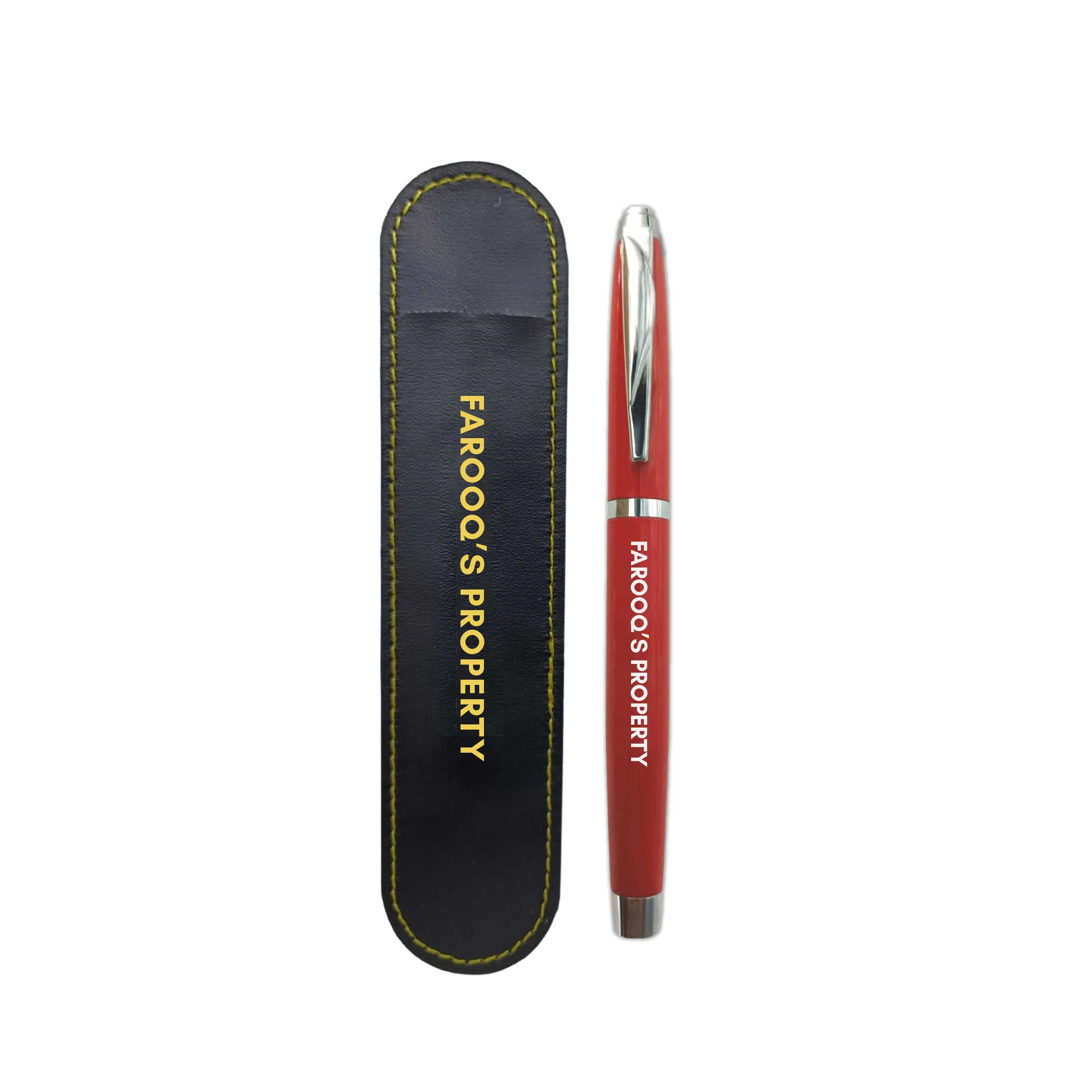 Custom Pen With Name Engraved Promotional Pens Corporate Gifts (Red) - Add name