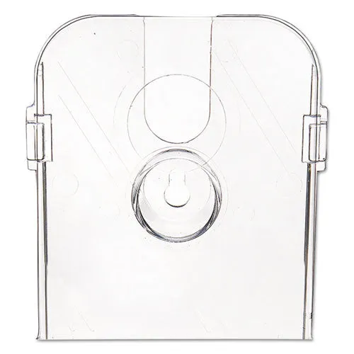 Docuholder For Countertop/wall-mount W/card Holder, 4.38w X 4.25d X 7.75h, Clear