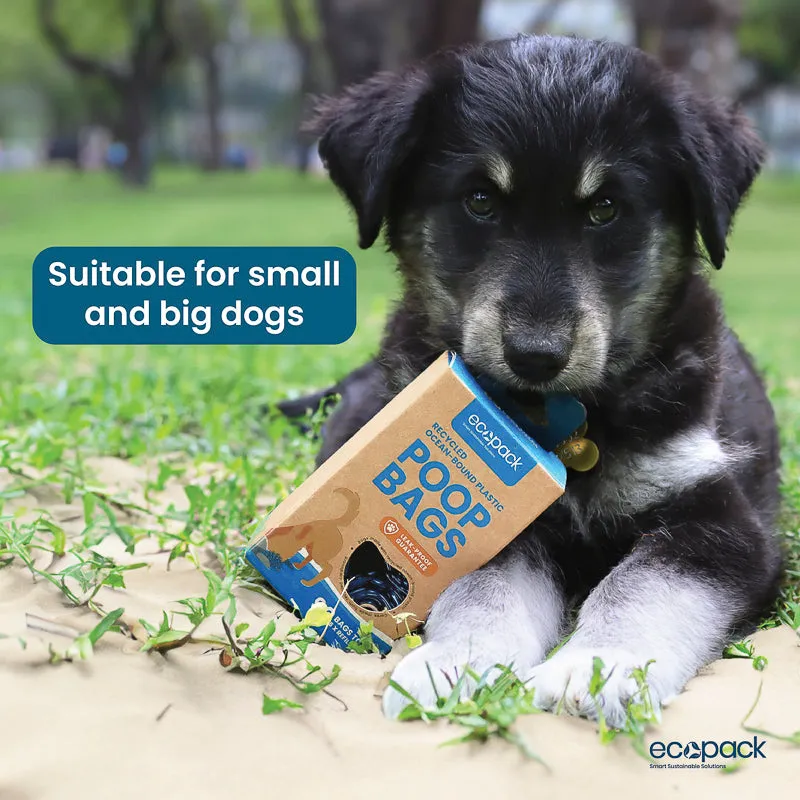 Ecopack Recycled Plastic Dog Poop Bags (3 Boxes/270 Bags)