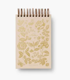 English Rose Desktop Spiral Notepad