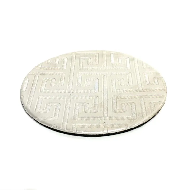 Faux Leather Coaster Mat Set (6 Pieces)
