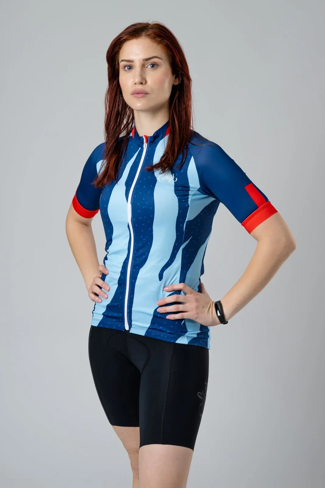 Fjällbäck Blue - Cycling Jersey for Women