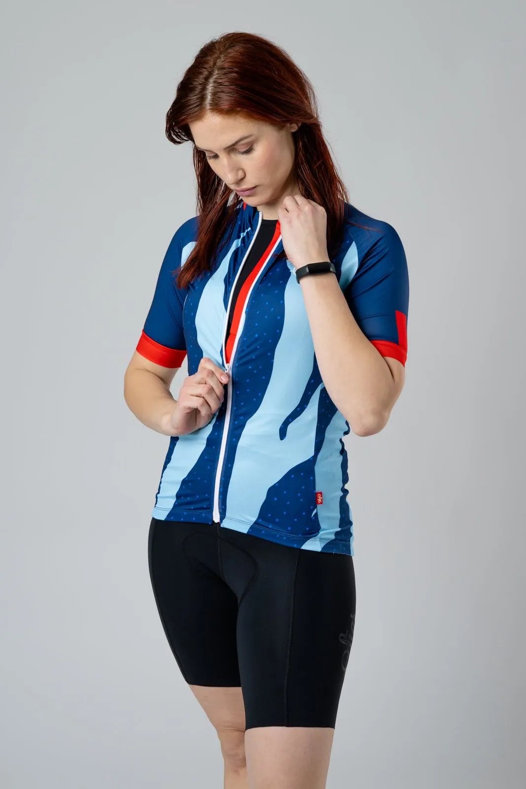 Fjällbäck Blue - Cycling Jersey for Women
