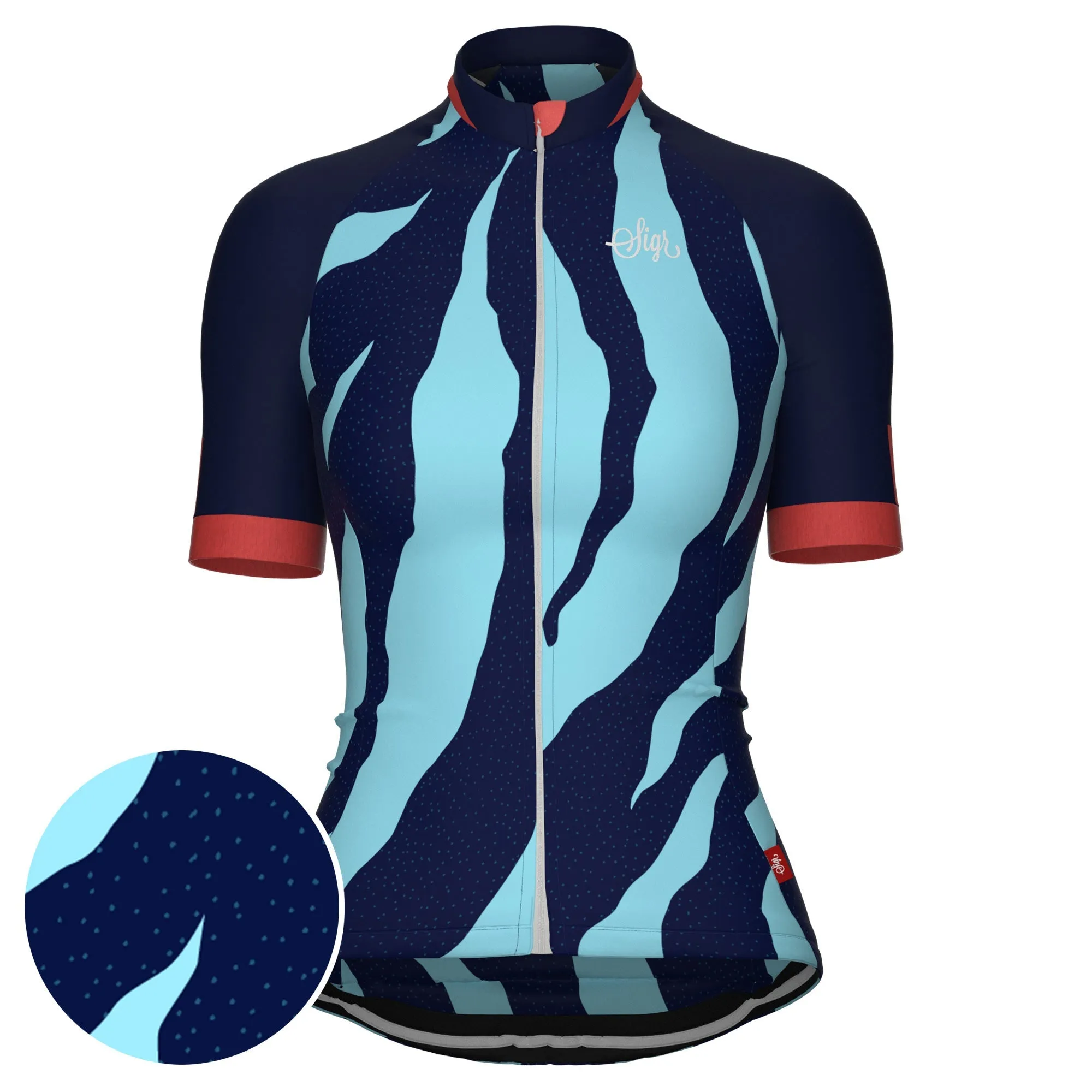 Fjällbäck Blue - Cycling Jersey for Women