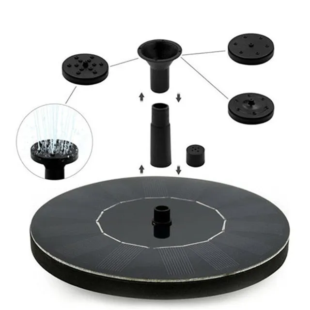 Floating Solar Panel Water Fountain For Garden