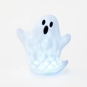 Flocked Ghost with Revolving Lights, 20"