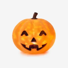 Flocked Jack-O- Lantern with Revolving Lights, 16"