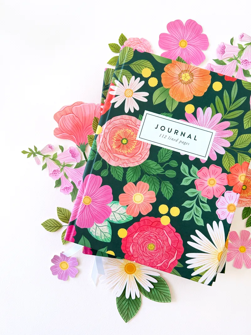 FlowerChild Hardcover Notebook