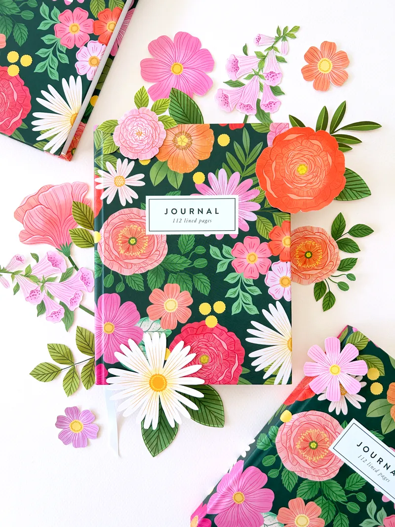 FlowerChild Hardcover Notebook