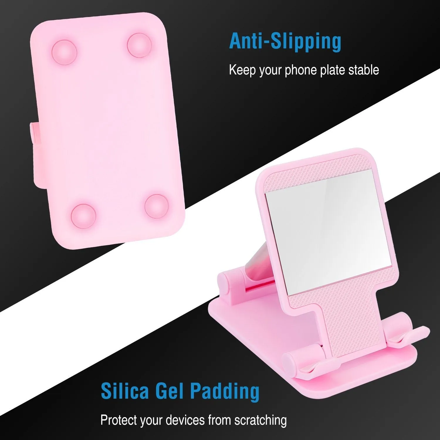 Foldable Desktop Phone Stand Angle Height Adjustable Holder