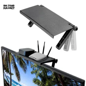 FOLDABLE TELEVISION TOP STOARGE SHELF