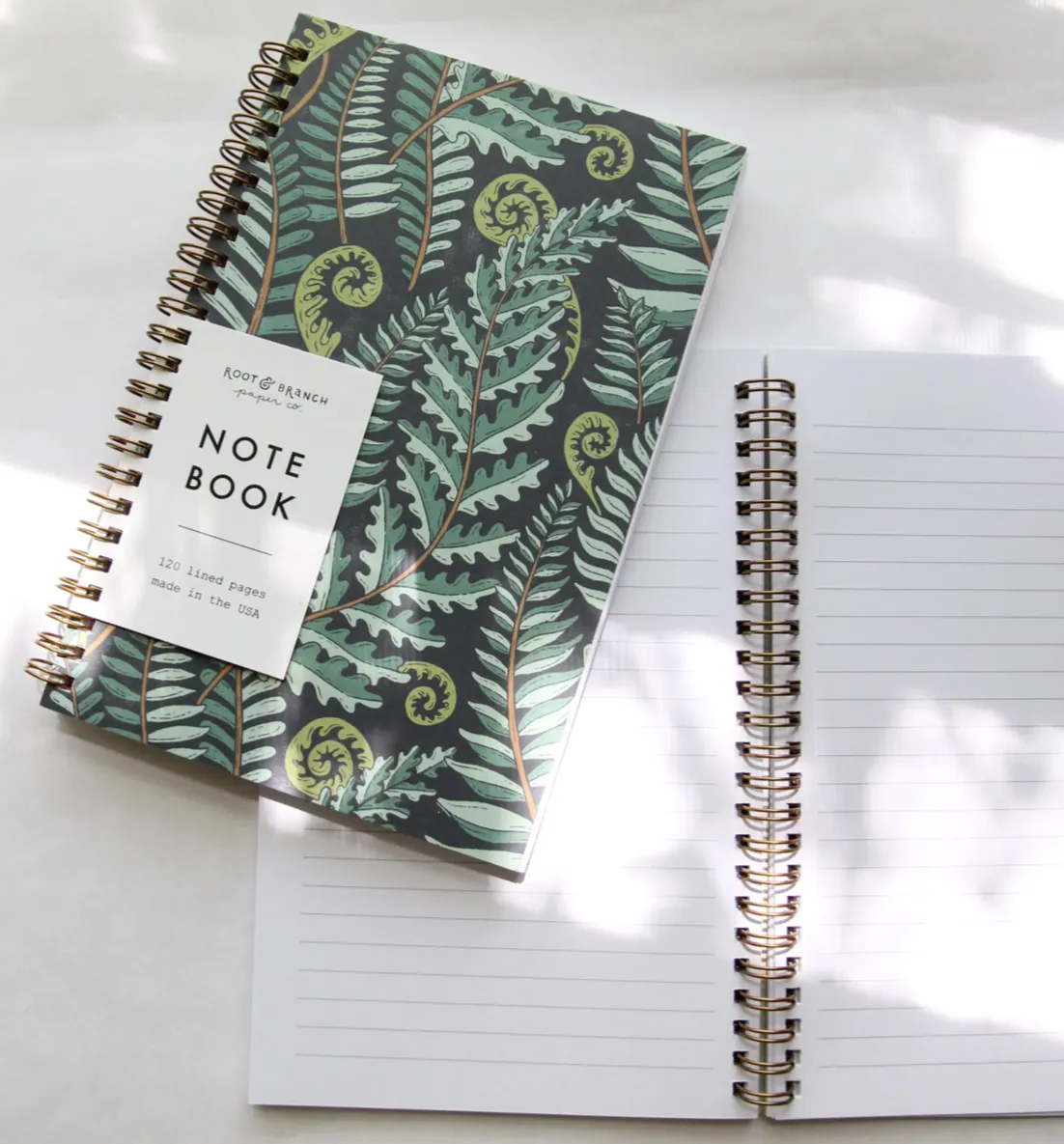 Forest Fern Spiral Notebook