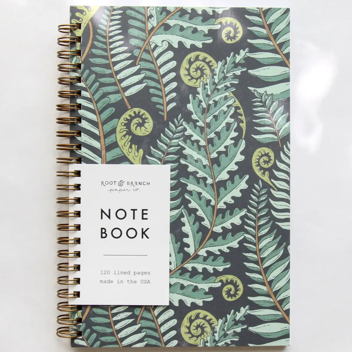 Forest Fern Spiral Notebook