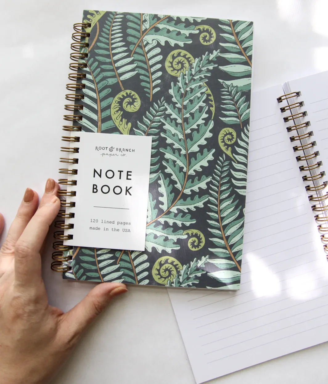 Forest Fern Spiral Notebook