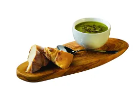 Genware OWRPS Olive Wood Rustic Platter 35 x 13cm /-