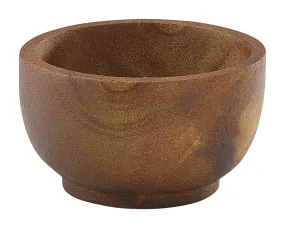 Genware WDP6 Acacia Wood Dip Pot 6cl/2oz