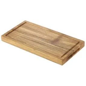 Genware WSB2513 Acacia Wood Serving Board 25 x 13 x 2cm