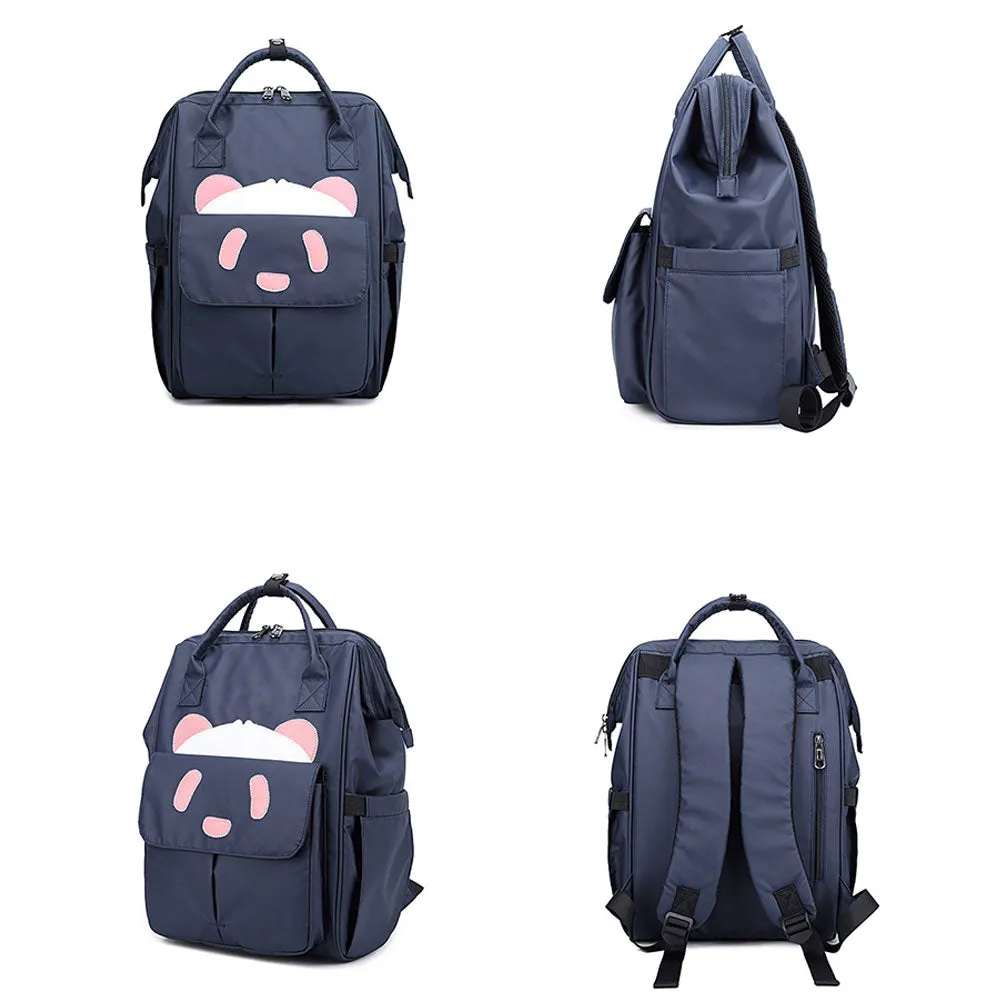 Girls Back to School Bookbag Oxford Waterproof Diaper Bag Travel Bag for Mum