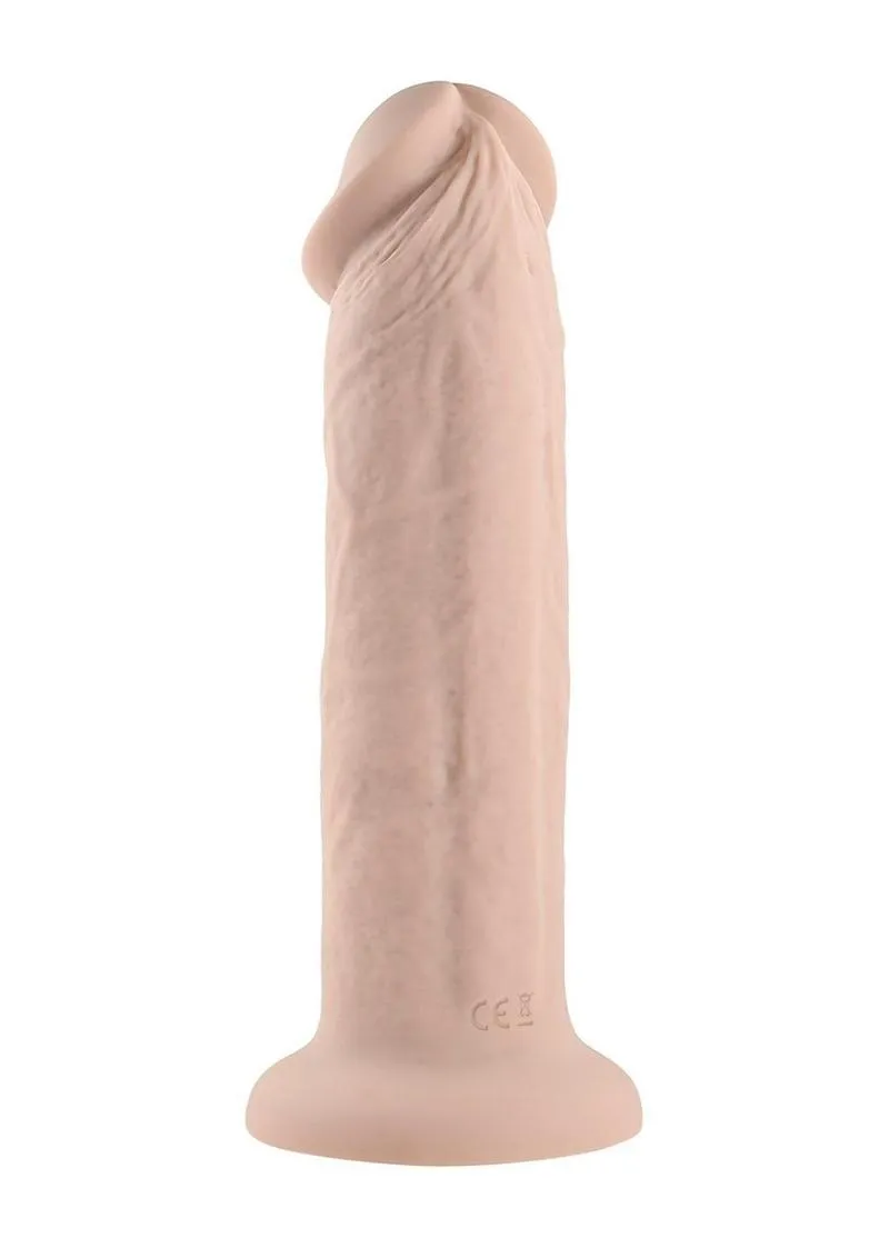 Girthy Vibrating Rechargeable Silicone Dildo