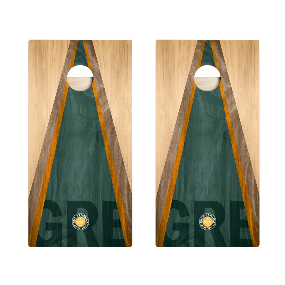 Green Bay Football Gameday Classic Triangle Star Cornhole Boards