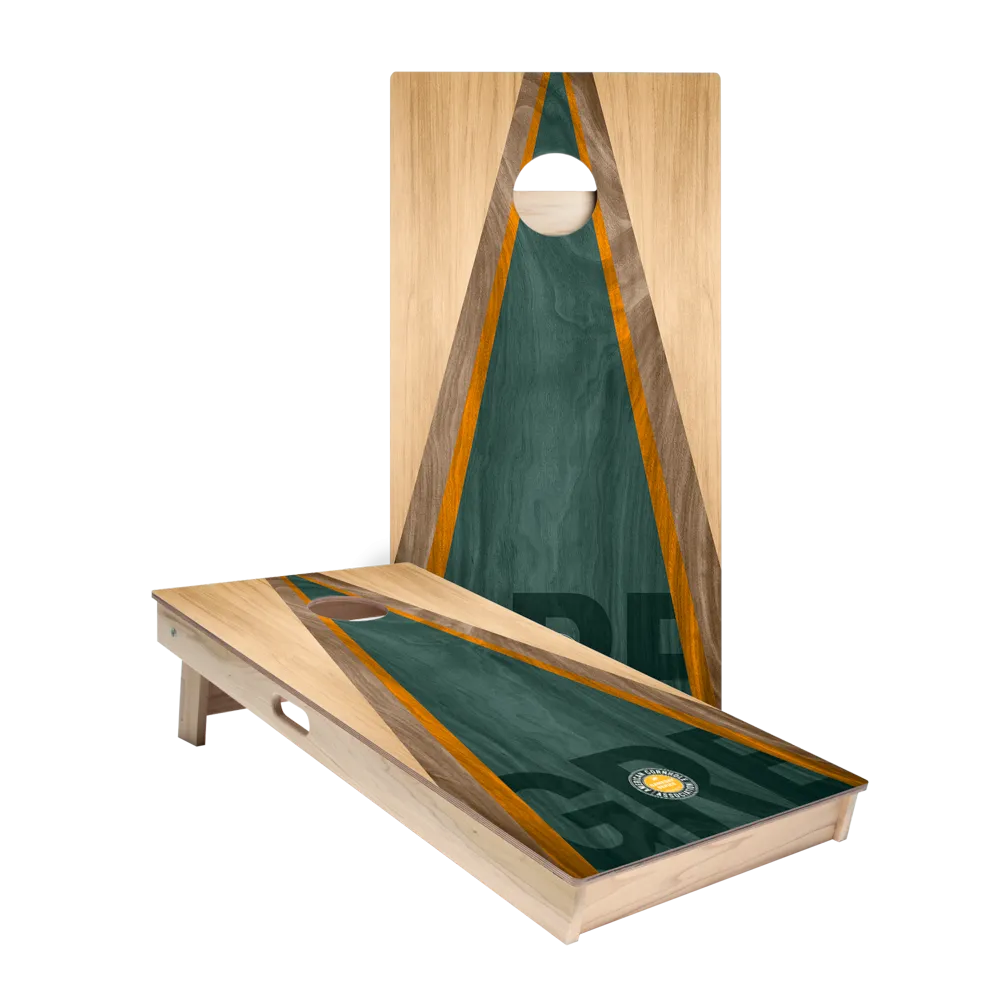 Green Bay Football Gameday Classic Triangle Star Cornhole Boards