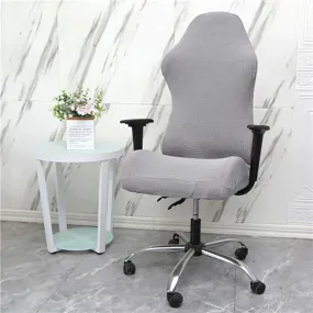 Grey Jacquard Gamer Chair Cover