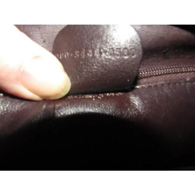 Gucci Vintage Supple Brown Leather Body And Bamboo Handles And Accents