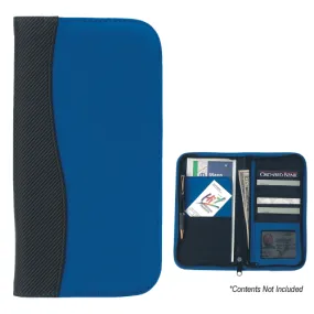 Hit Promo Microfiber Travel Wallet With Embossed PVC Trim