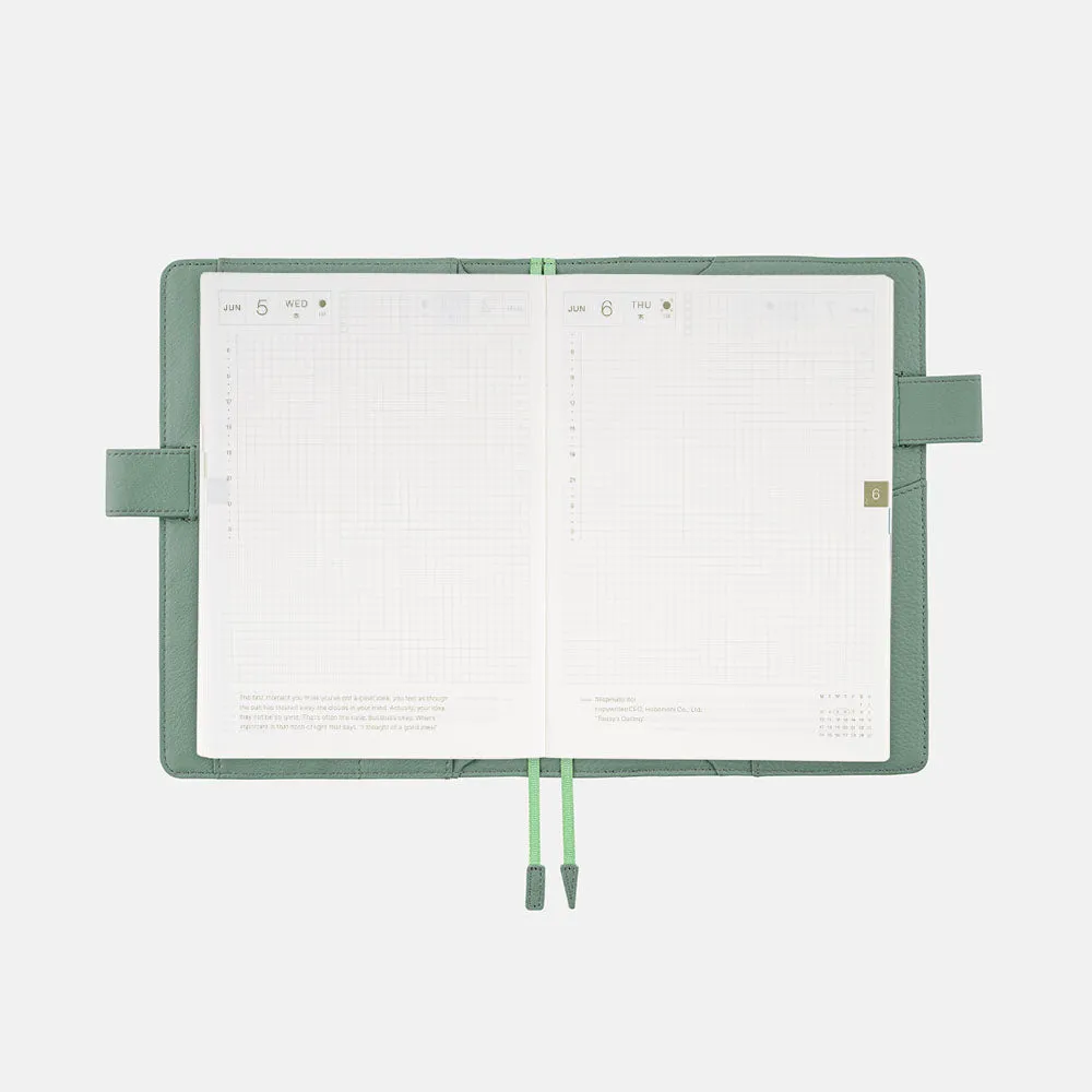 Hobonichi Techo Cover Cousin A5 - Leather: Water Green