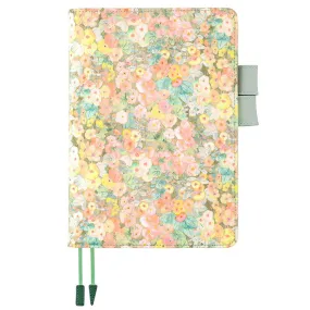 Hobonichi Techo Cover Cousin A5 - Liberty Fabrics Orange Hollyhocks