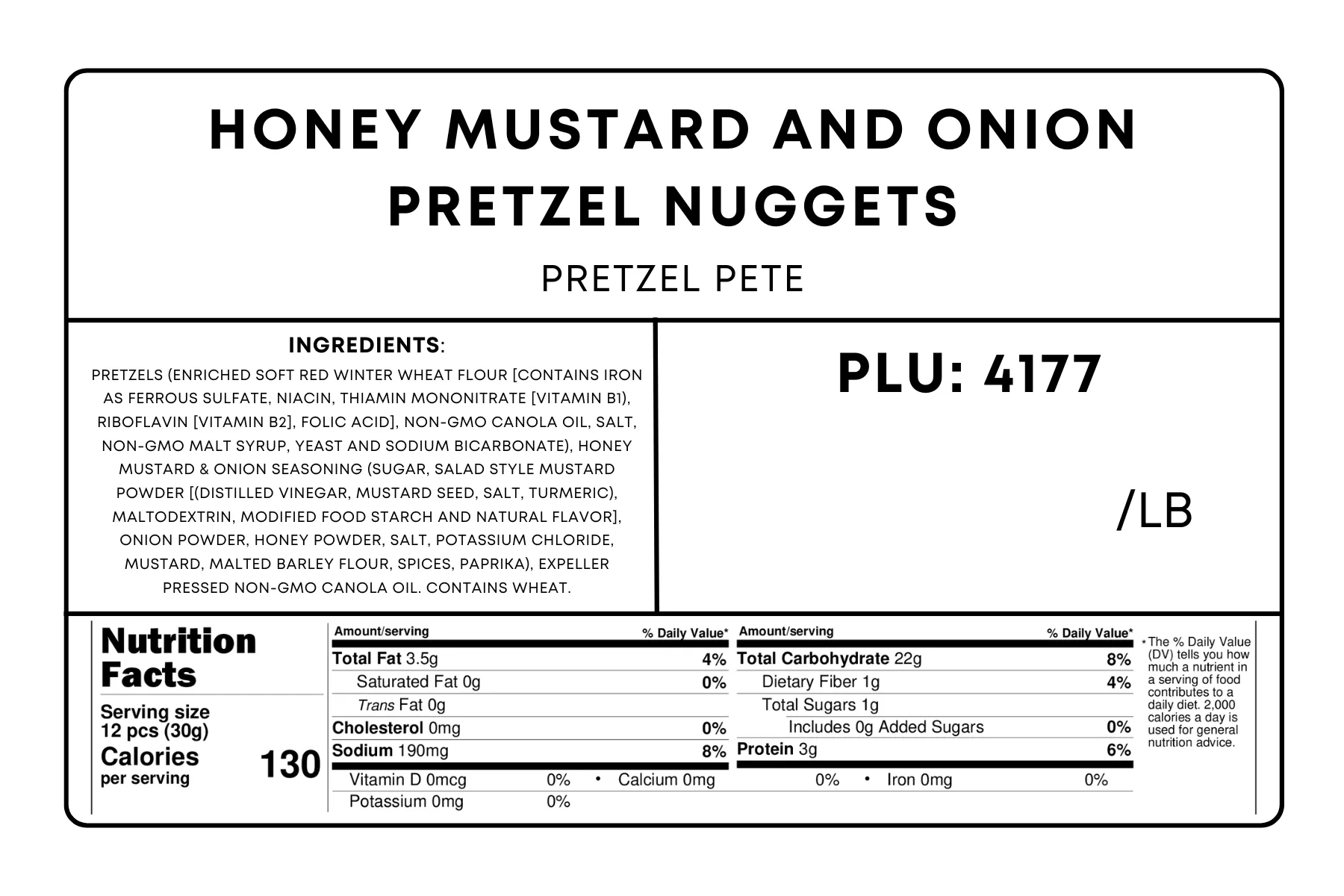 Honey Mustard & Onion Pretzel Nuggets