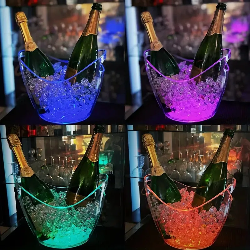 Hotel Colorful Changing LED Ice Bucket