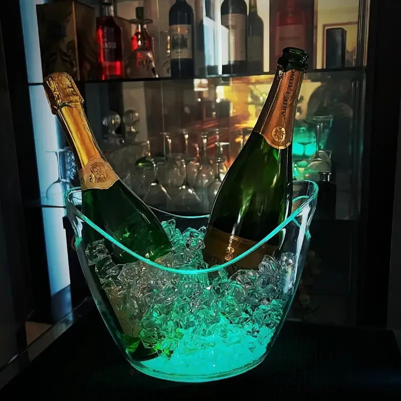 Hotel Colorful Changing LED Ice Bucket