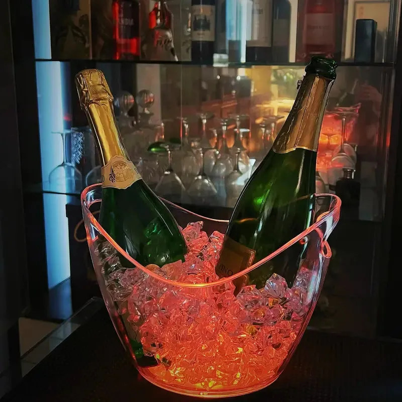 Hotel Colorful Changing LED Ice Bucket
