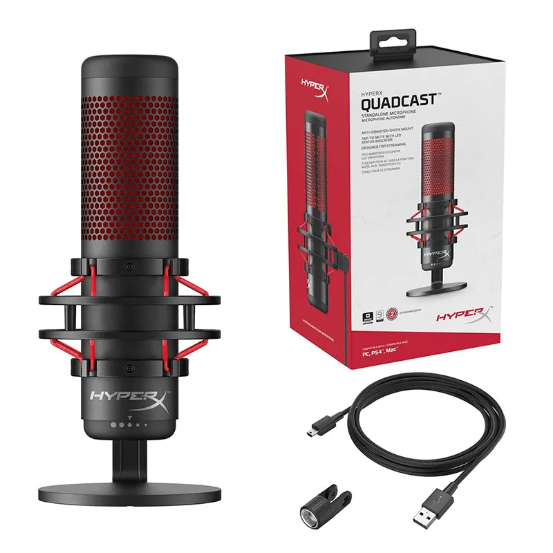 HyperX - QuadCast USB Electret Condenser Microphone