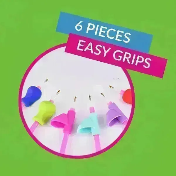 Index Finger Pen Holder Easy Grip 6Pack - DIY 5D pencil holder grip