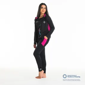 ISTD Unisex Panelled Jacket  - Black/Deep Pink (Teachers)
