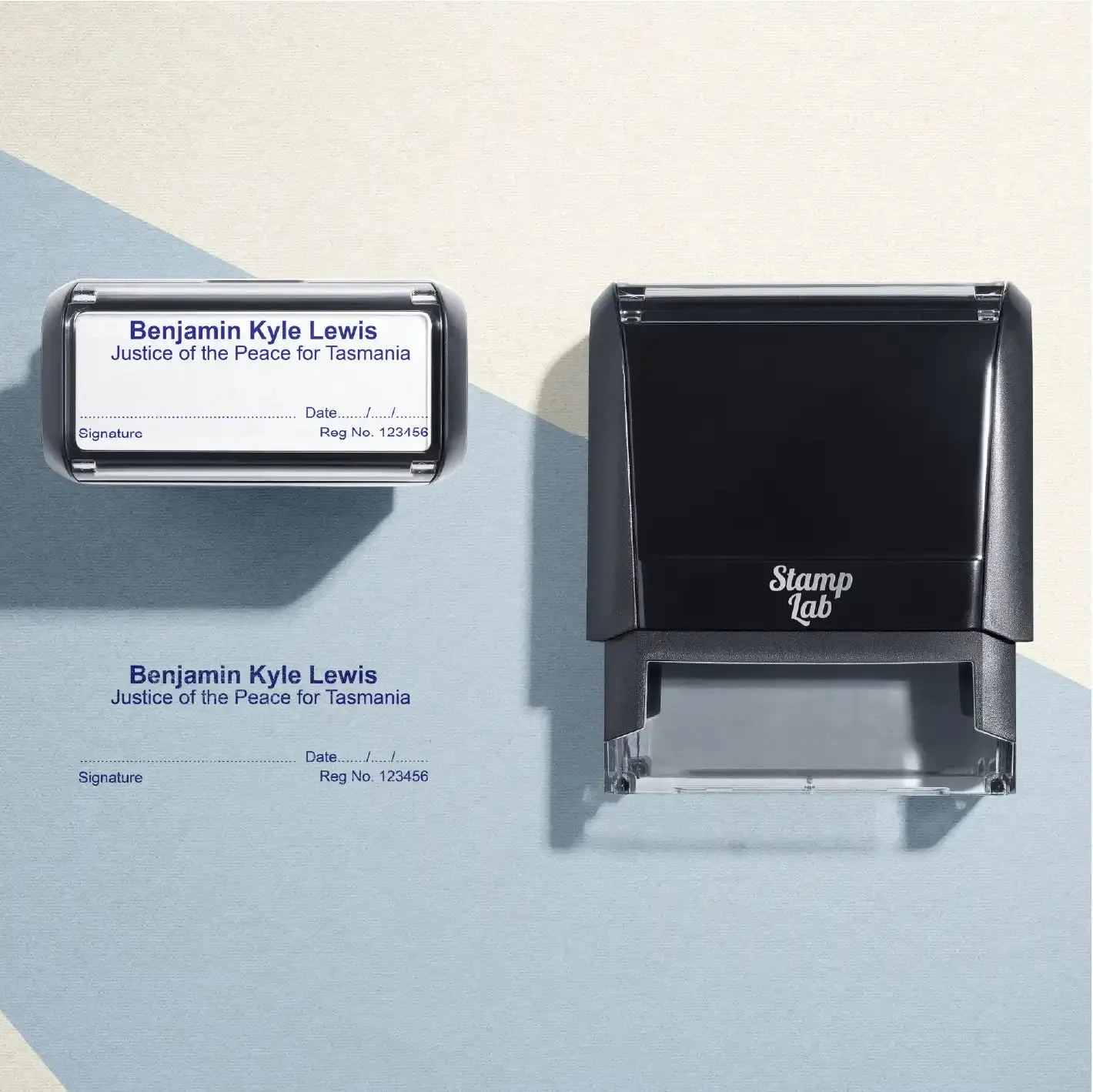 Justice Of The Peace Name Stamp Tasmania