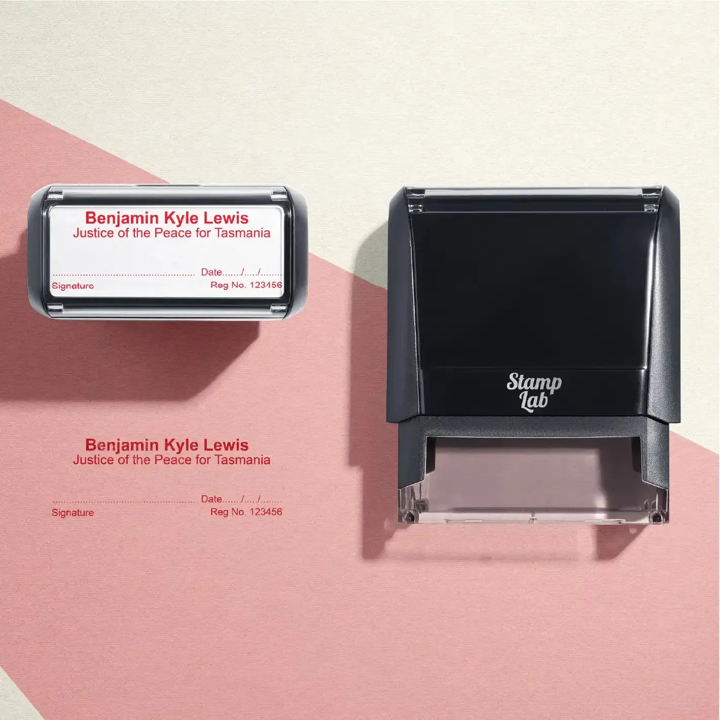 Justice Of The Peace Name Stamp Tasmania