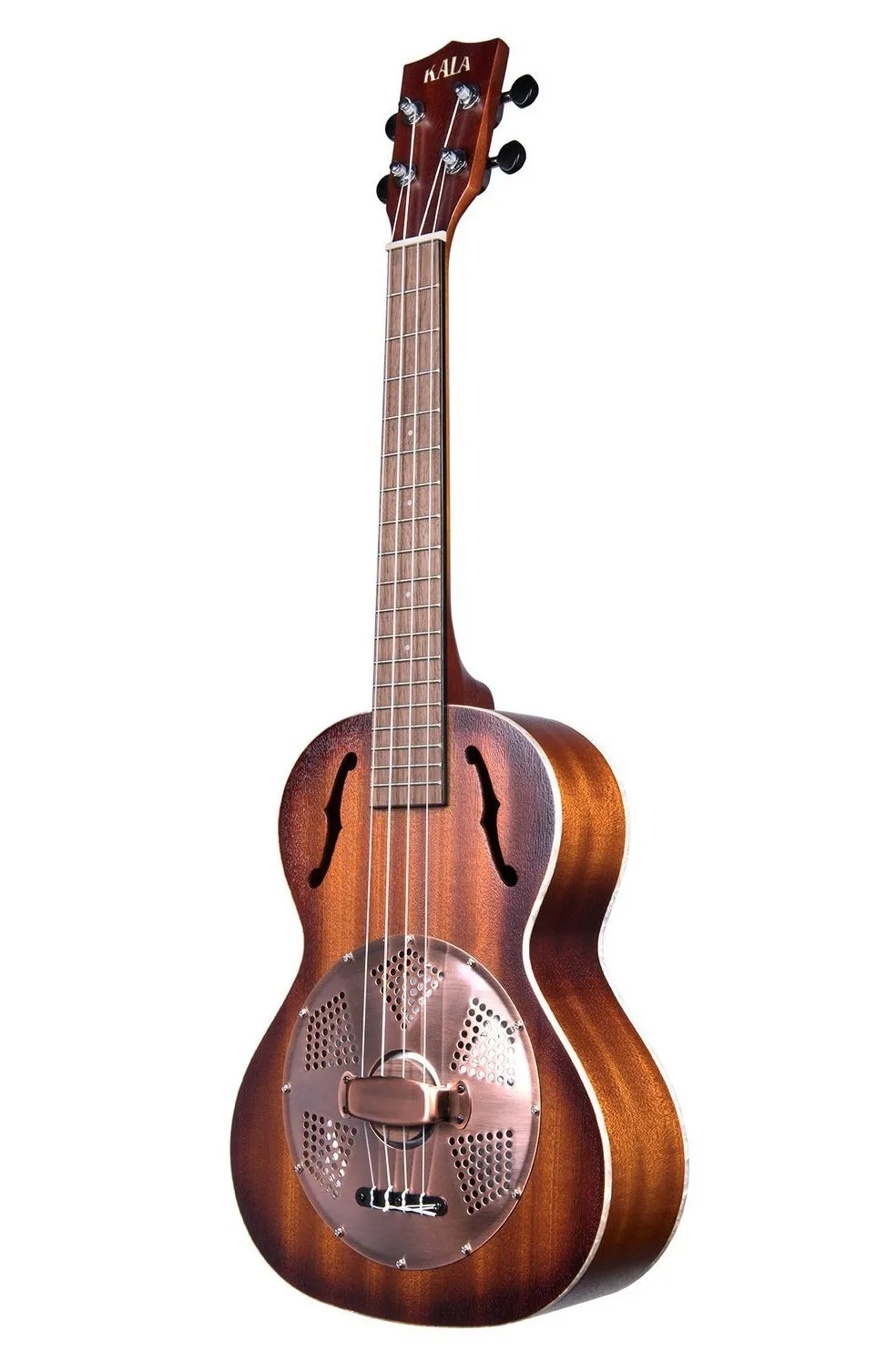 KA-RES-BRS Resonator Tenor Ukulele Brass Cover KALA Brand Ukuleles