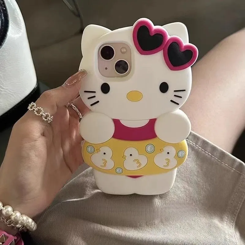 Kawaii Swimming Hello Kitty iPhone Case
