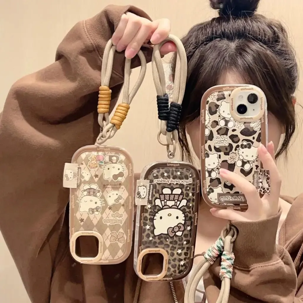 Kawaii Vintage Patterned Hello Kitty iPhone Case