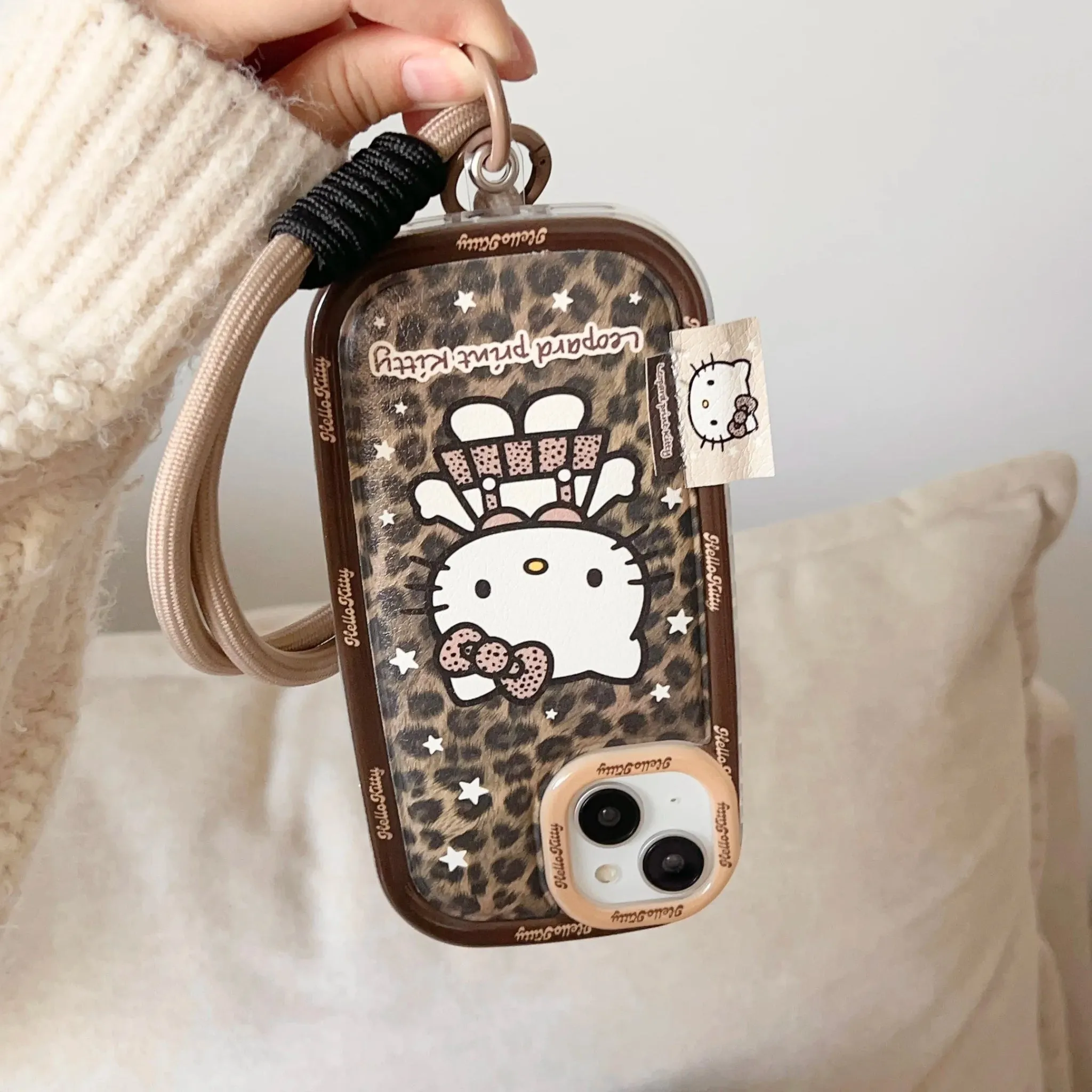 Kawaii Vintage Patterned Hello Kitty iPhone Case