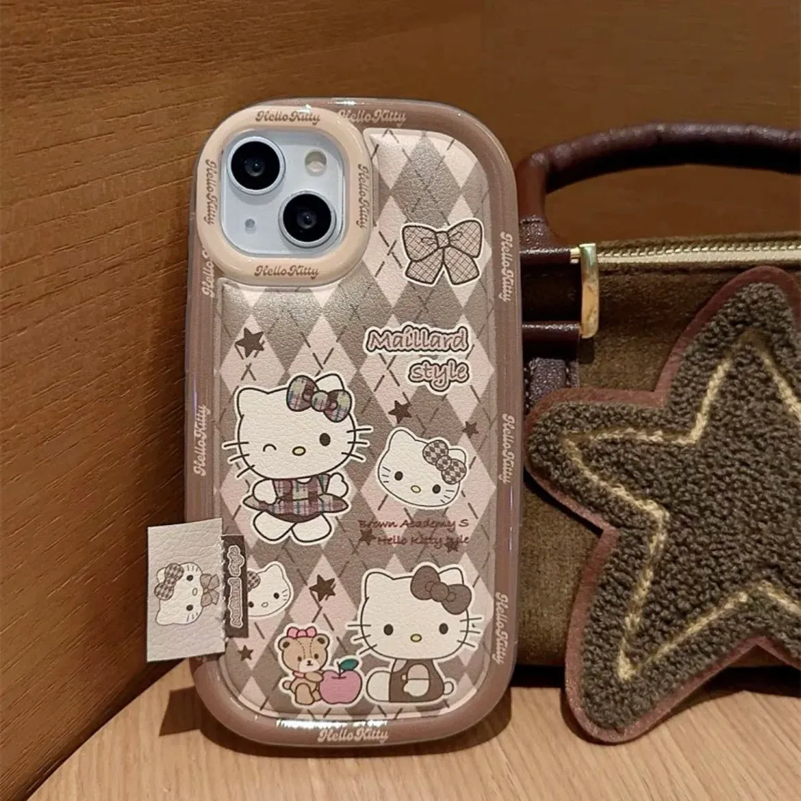 Kawaii Vintage Patterned Hello Kitty iPhone Case
