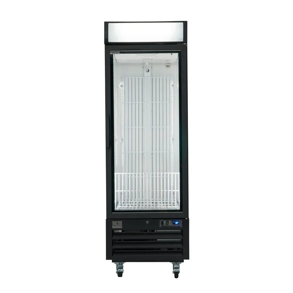 Kelvinator KCHGIM23F 28 1/2" Indoor Ice Merchandiser - Glass Door, Black, 120v