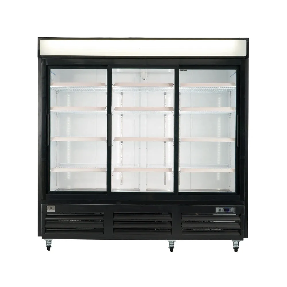 Kelvinator KCHGSM72R 83" Three Glass Door Merchandiser - 120v