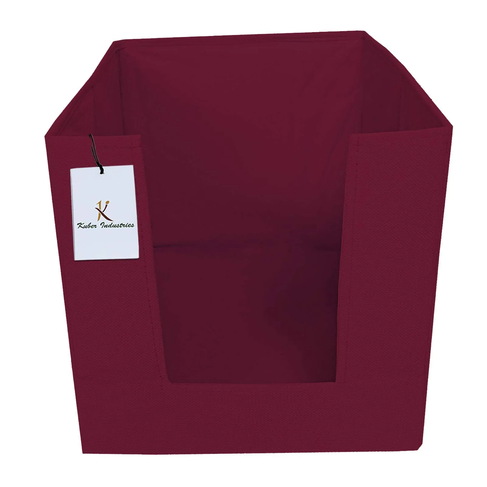 Kuber Industries 6 Piece Non Woven Shirt Stacker Wardrobe Organizer Set, Maroon-CTLTC31844