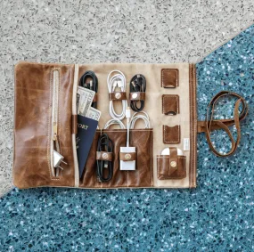 Leather And Canvas Tech Wallet