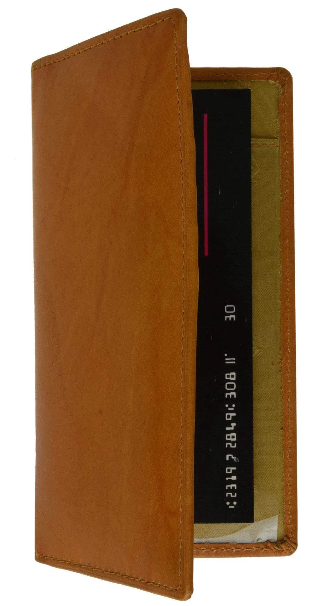 Leather Checkbook Holder Credit Card ID Organizer 953 CF (C)